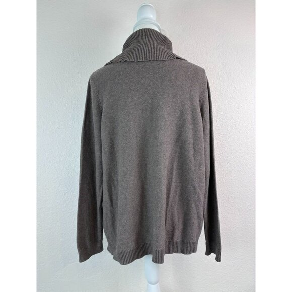 Chico's women's 2 large light brown textured lightweight cowl‎ neck sweater top - Picture 5 of 7